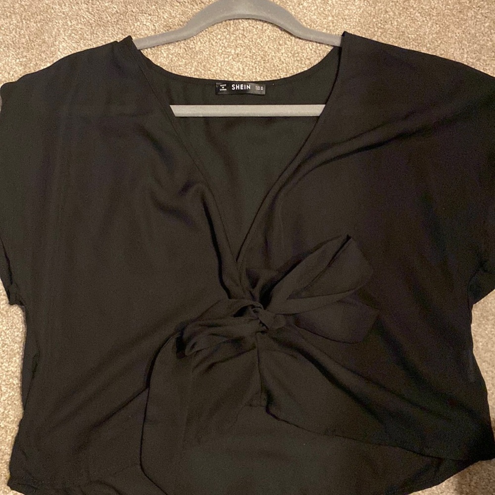 Shein mesh tie top